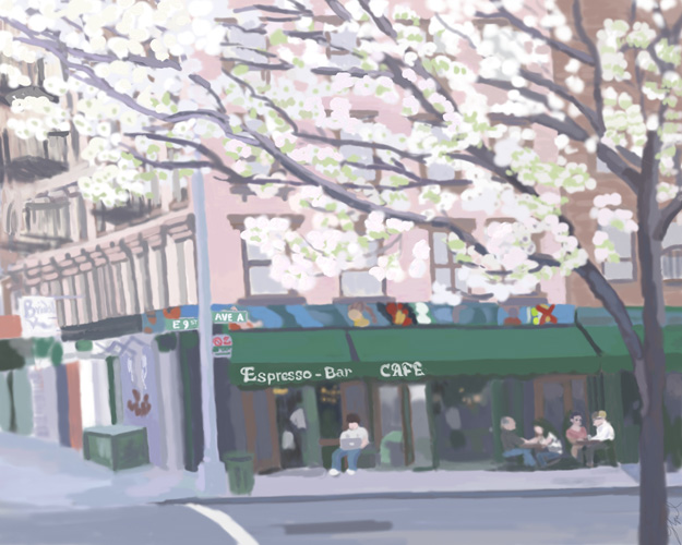 Cafe Spring (on A) by Lauren Edmond