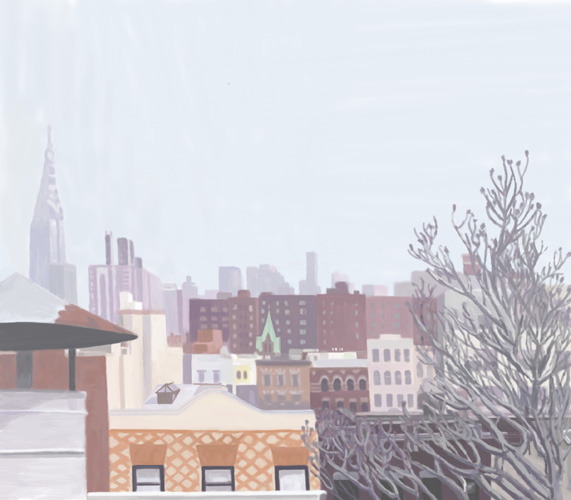 Rising rooftops by Lauren Edmond